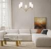 BREVAN 5 LIGHT ANTIQUE GOLD PENDANT